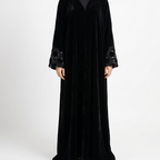Black Velvet Winter Abaya