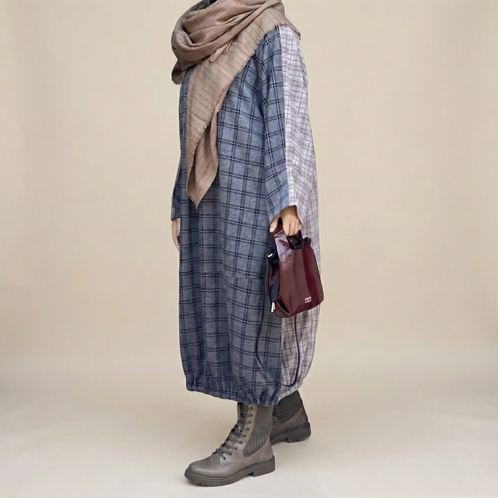 Plaid Plaid Shirt Dress