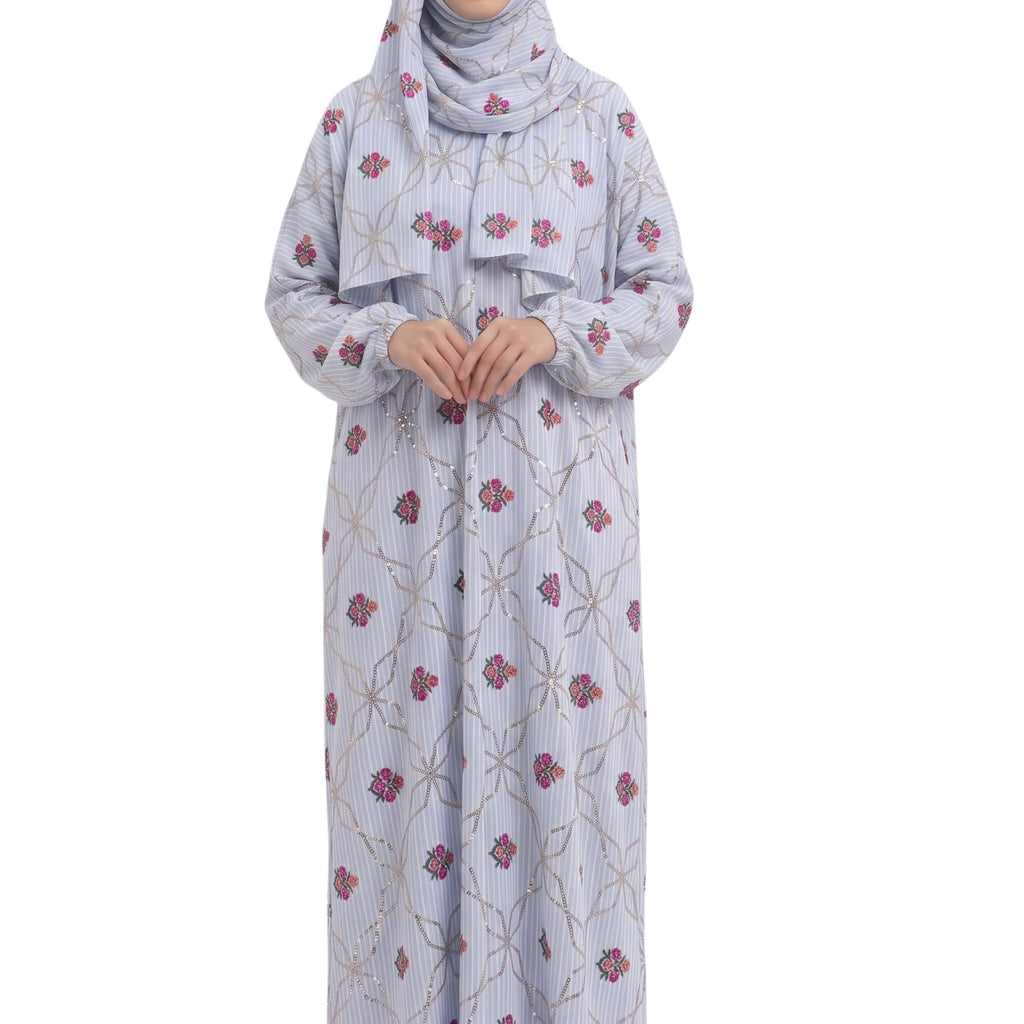 Floral Lattice embroidery prayer set