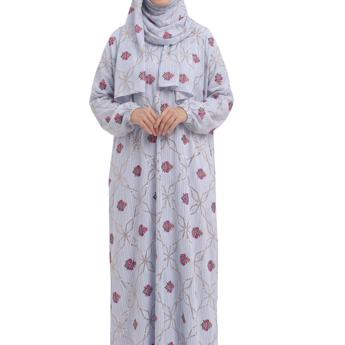 Floral Lattice embroidery prayer set