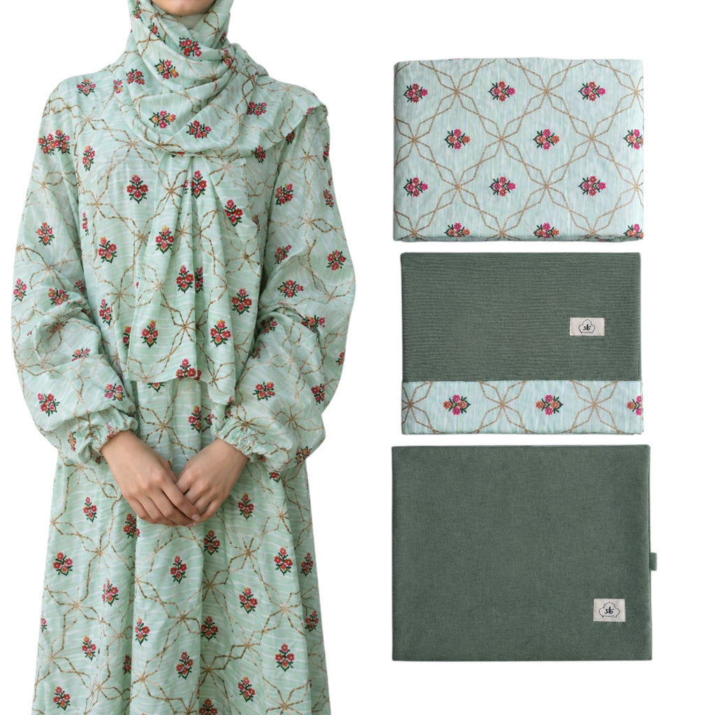 Floral Lattice embroidery prayer set